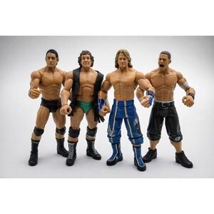 4 WWF/WWE Wrestling Figures Used/Open 0156